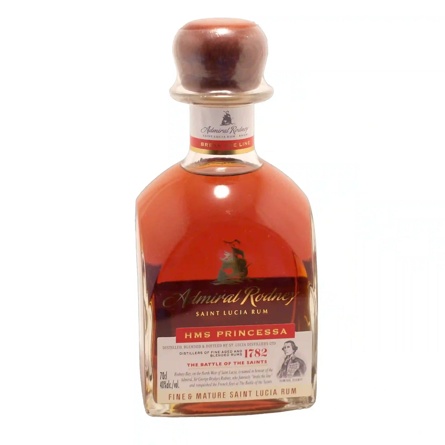 Admiral Rodney HMS Princessa Saint Lucia Rum, Saint Lucia