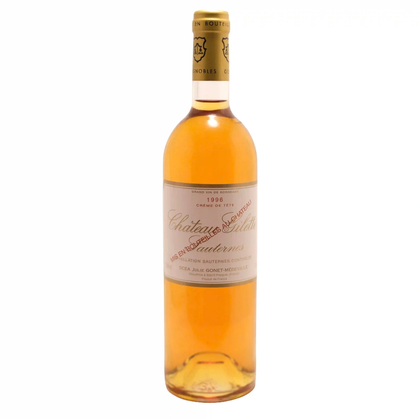Château Gilette Crème de Tête 1996 - Sauternes, France