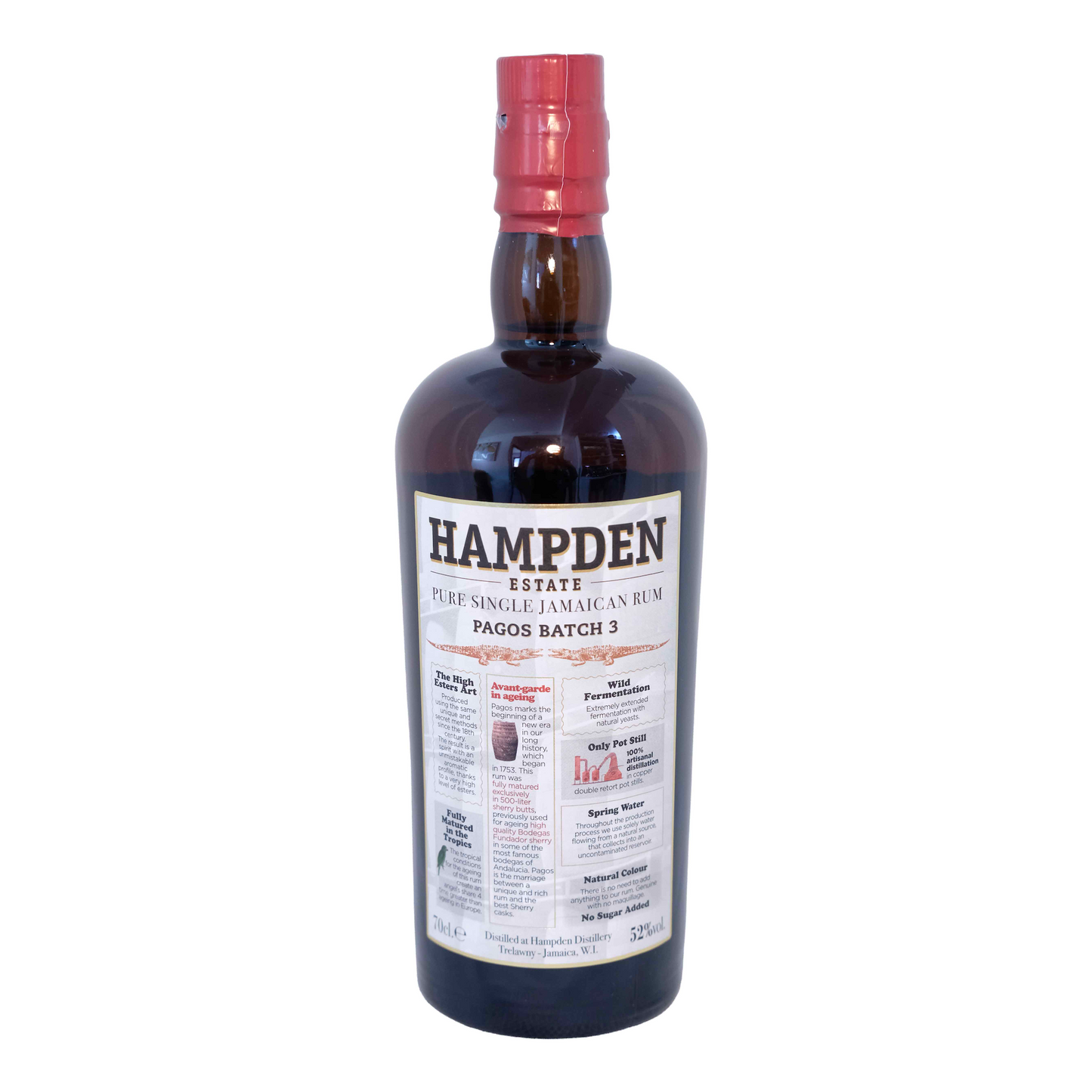 Pure Single Jamaican Rum Pagos Batch 3, Hampden Estate