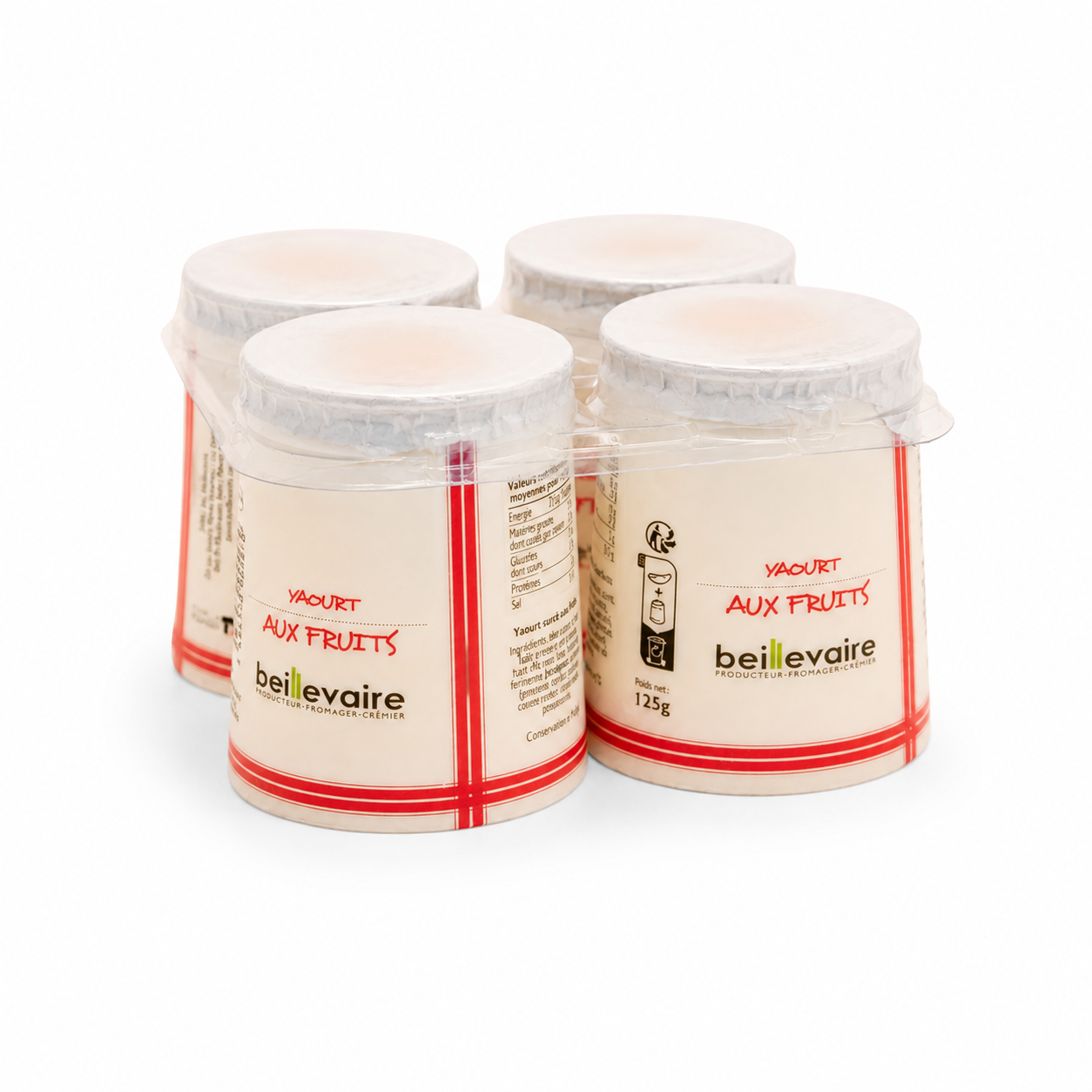 Fruit Yogurt, x4 125g