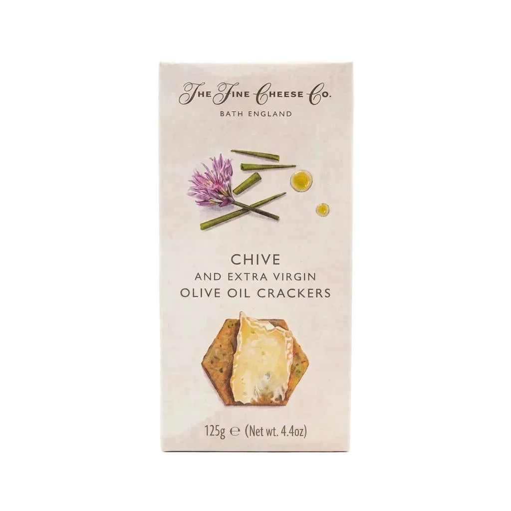 Chive & Extra Virgin Olive Oil Crackers, 125g