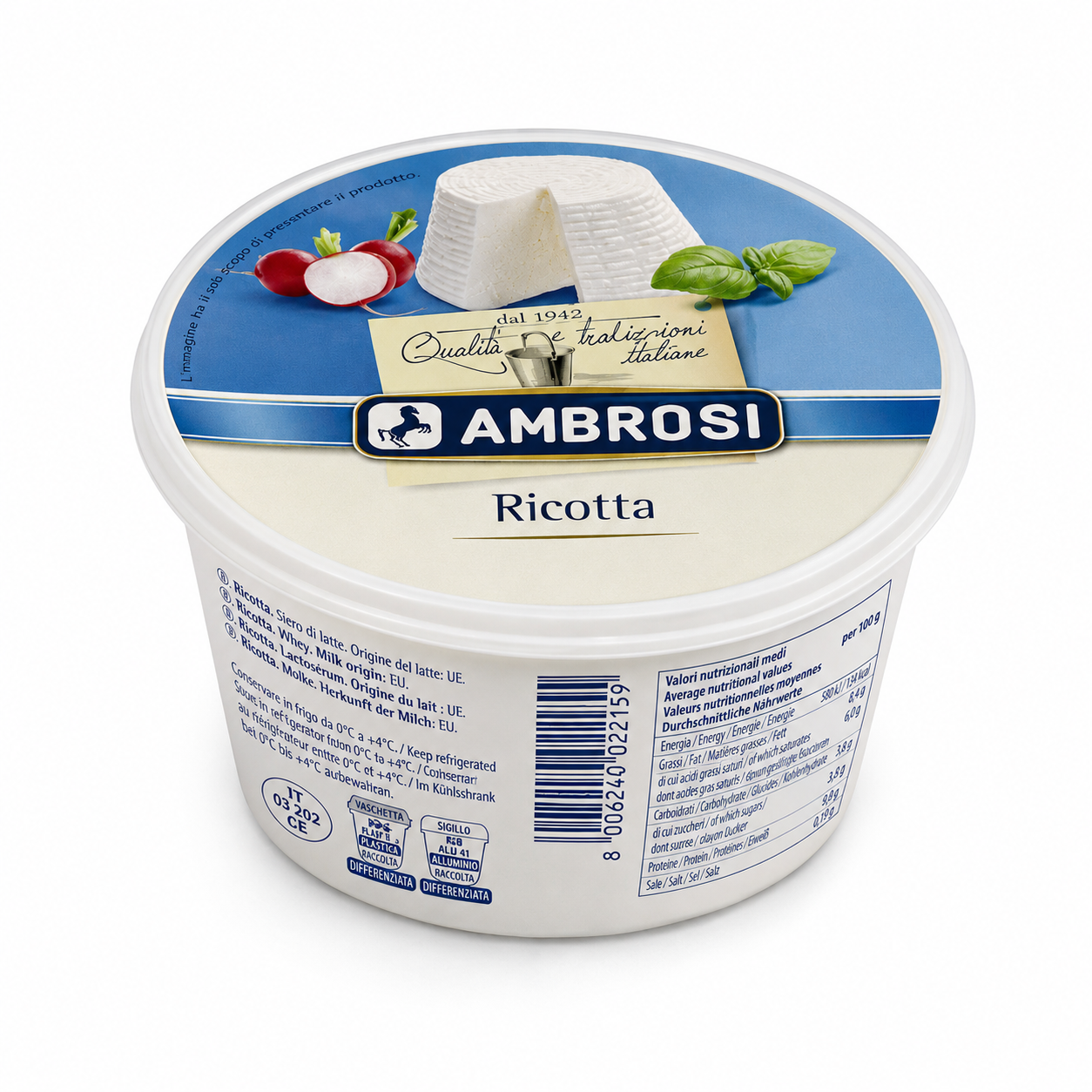 Ricotta Cow Milk, 250g