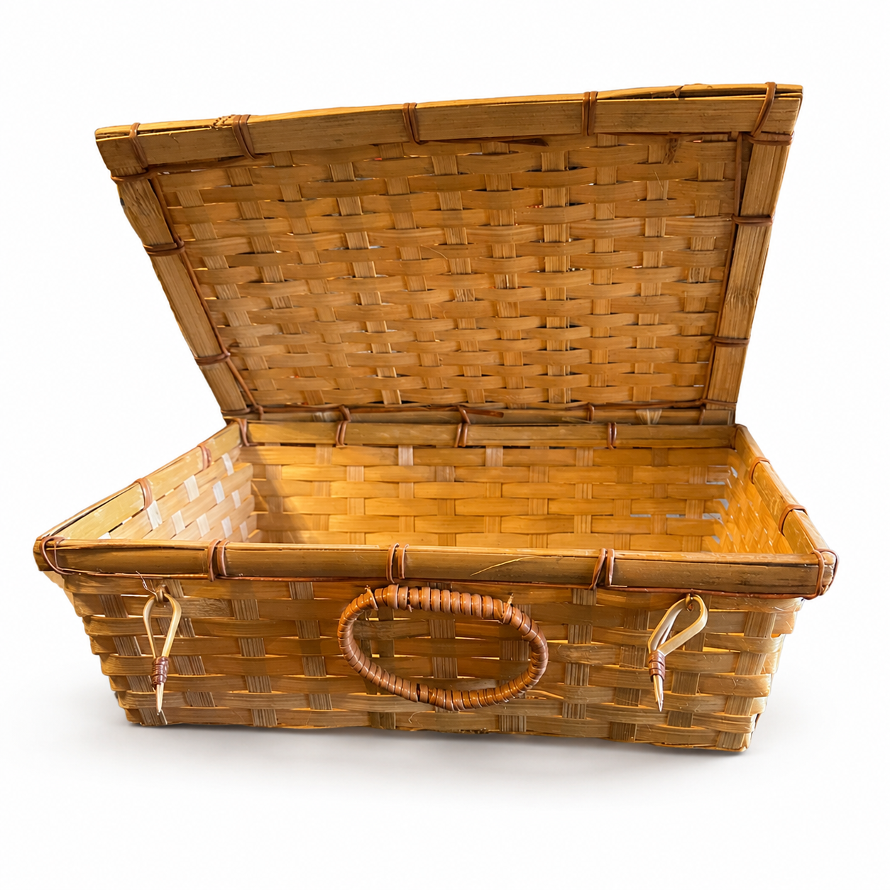 Woven Bamboo Hamper