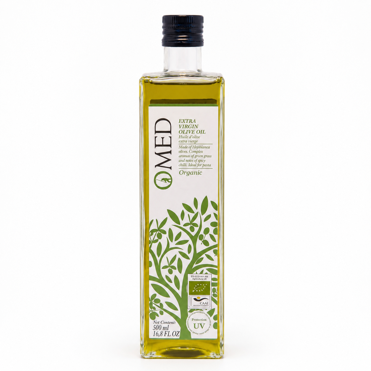 Organic Extra Virgin Olive Oil Hojiblanca, Omed 500ml