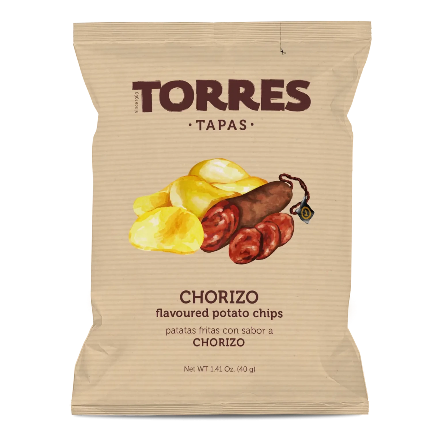 Chorizo Potato Chips, 150g