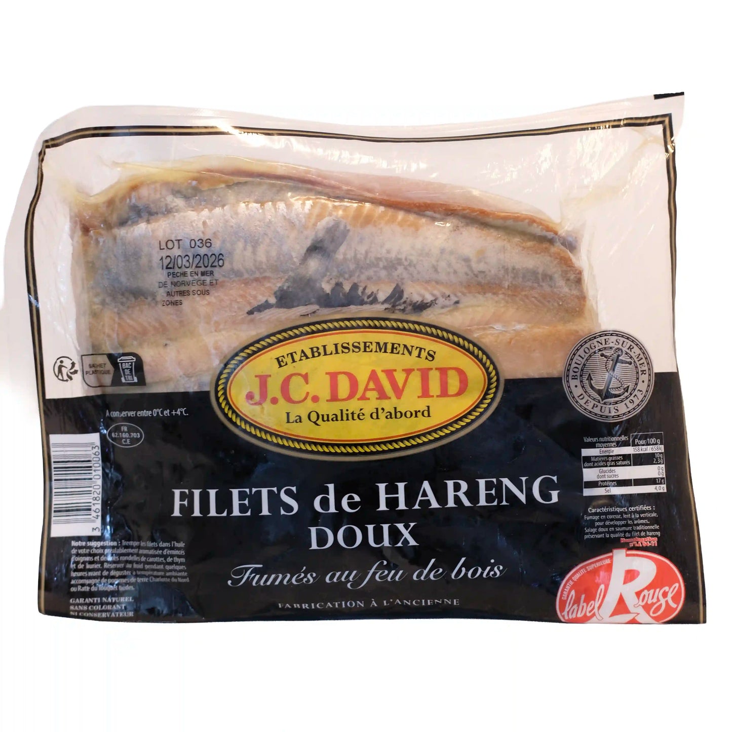 Smoked Sweet Herring Fillets Label Rouge, 200g