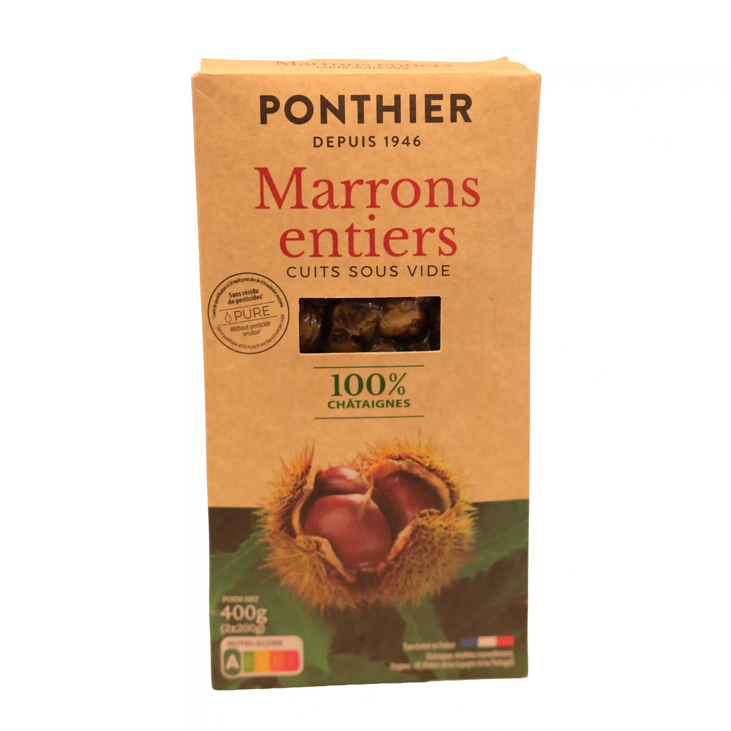 Ponthier Whole Chestnuts Vacuum-Cooked