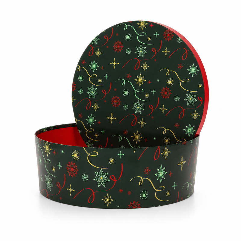 Christmas Green Round Box