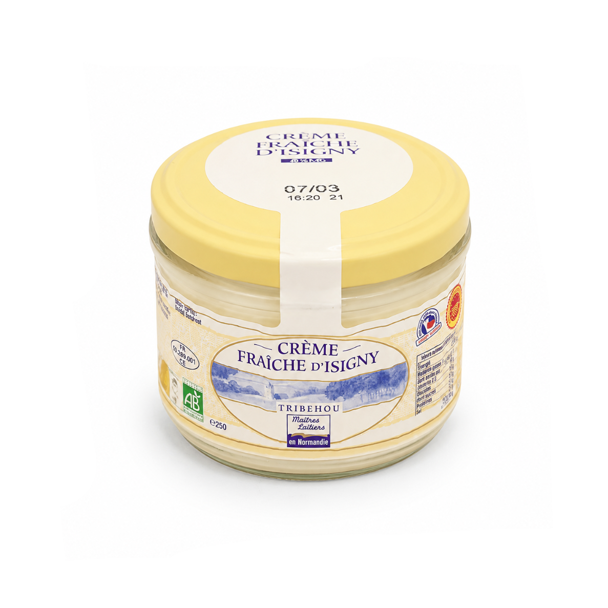 Crème Fraîche d'Isigny AOP, 250g