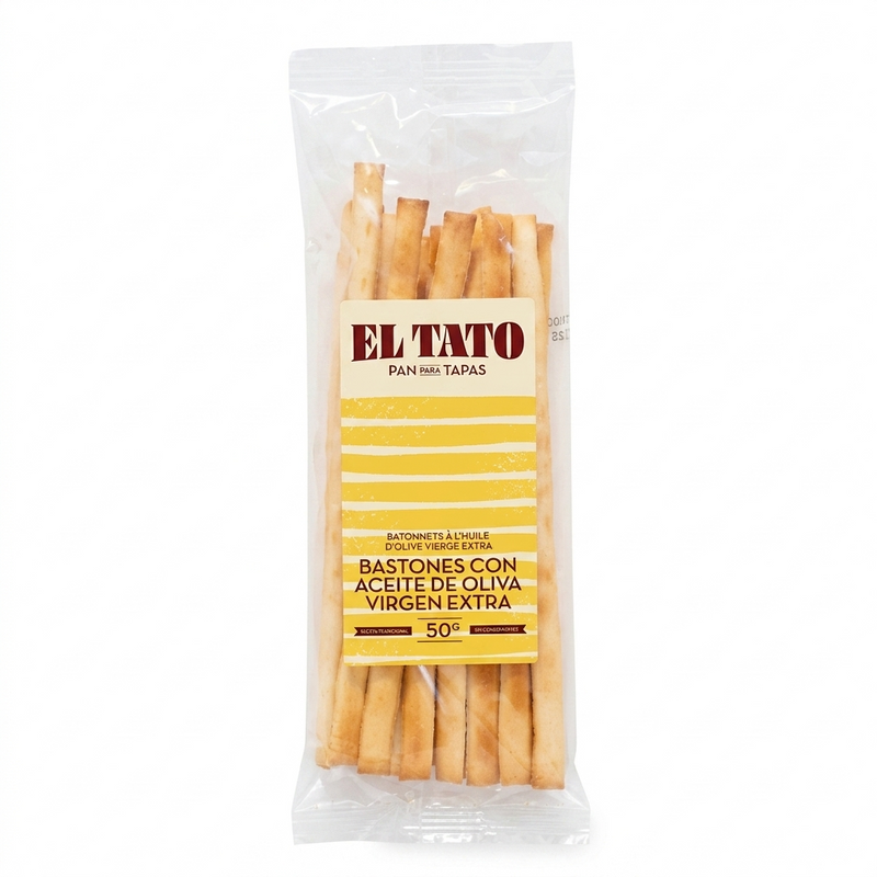 El Tato Bastones con Aceite de Oliva Virgen Extra 50g