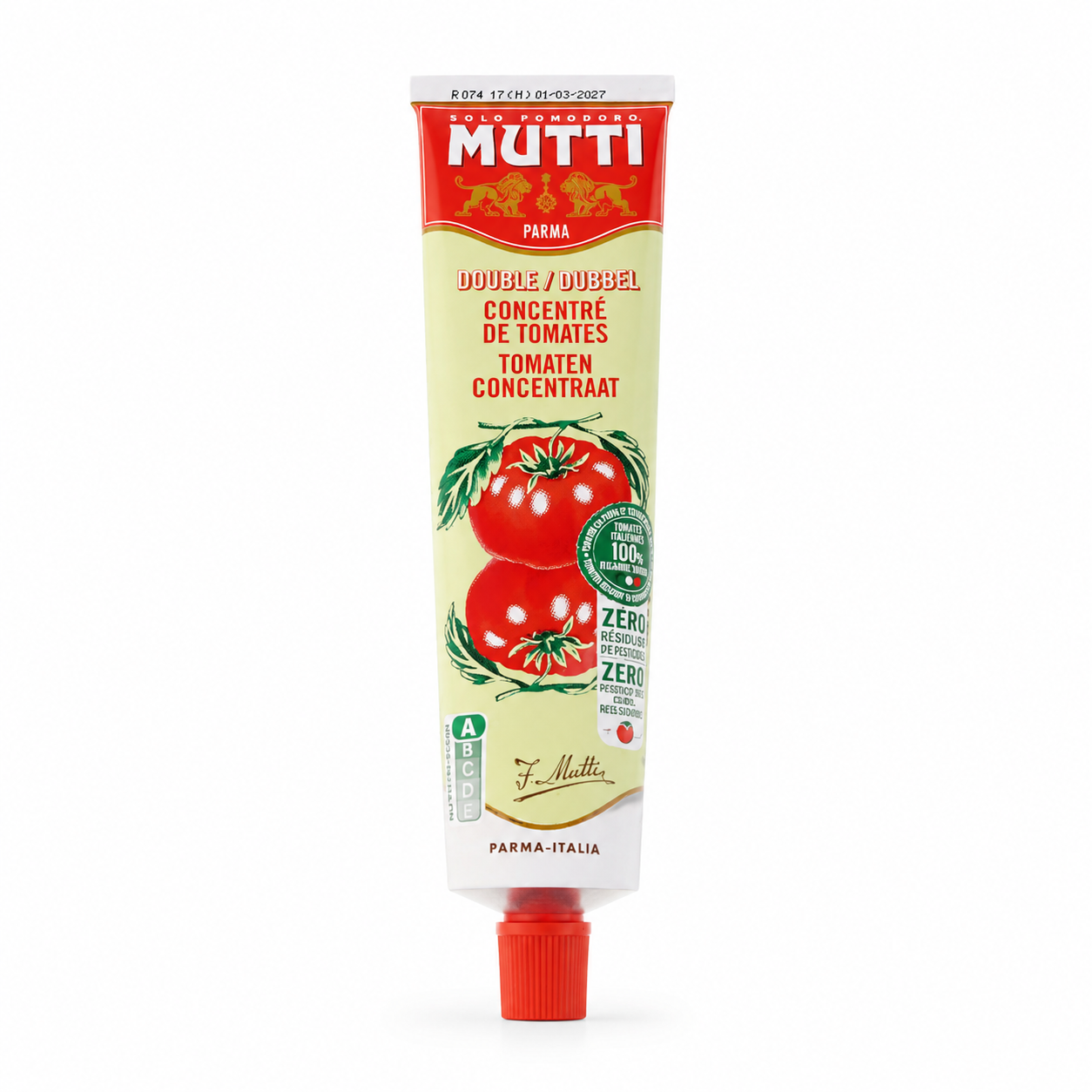 Mutti Double Concentrated Tomato Paste Tube, 130g