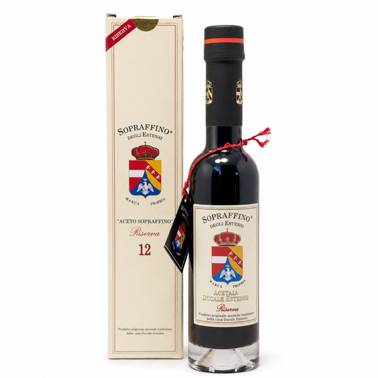 Sopraffino bottle and box on a white background