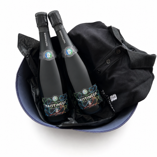 Double Champagne & Polo Shirt Gift Basket