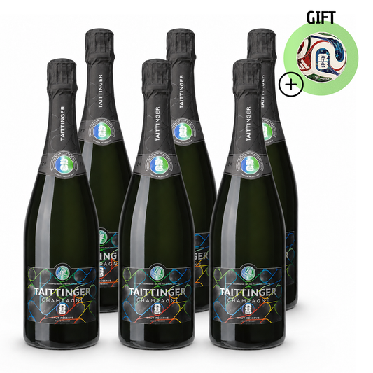 Taittinger Champagne Brut Réserve – FIFA World Cup 26 Edition (Case of 6)