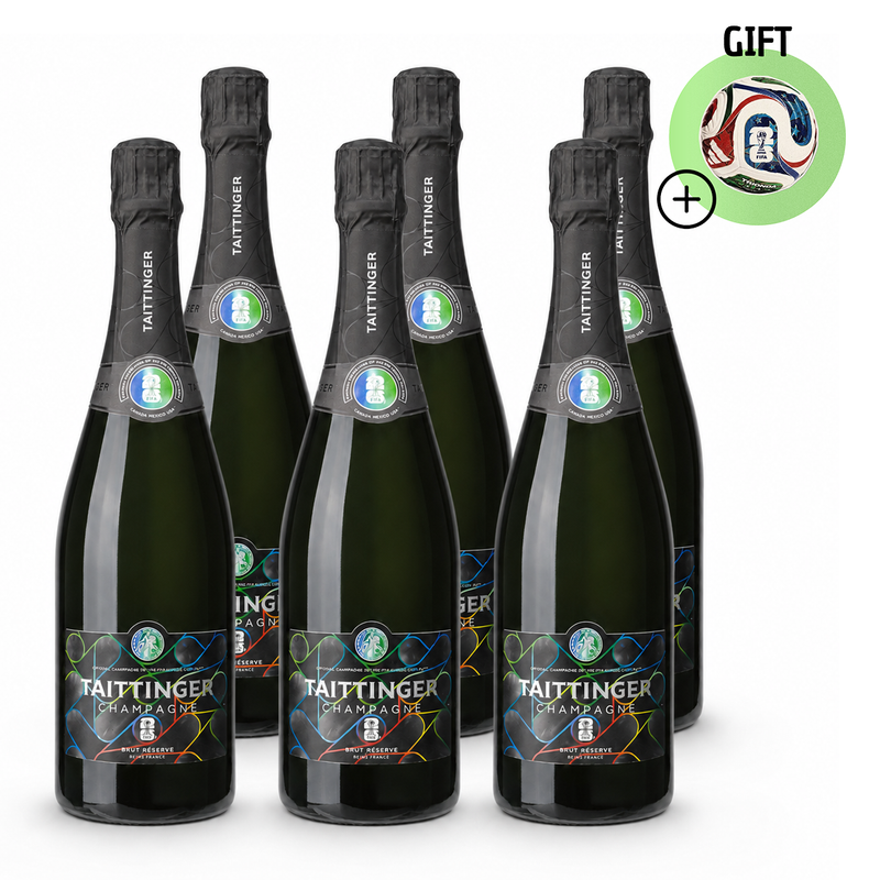 Taittinger Champagne Brut Réserve – FIFA World Cup 26 Edition (Case of 6)