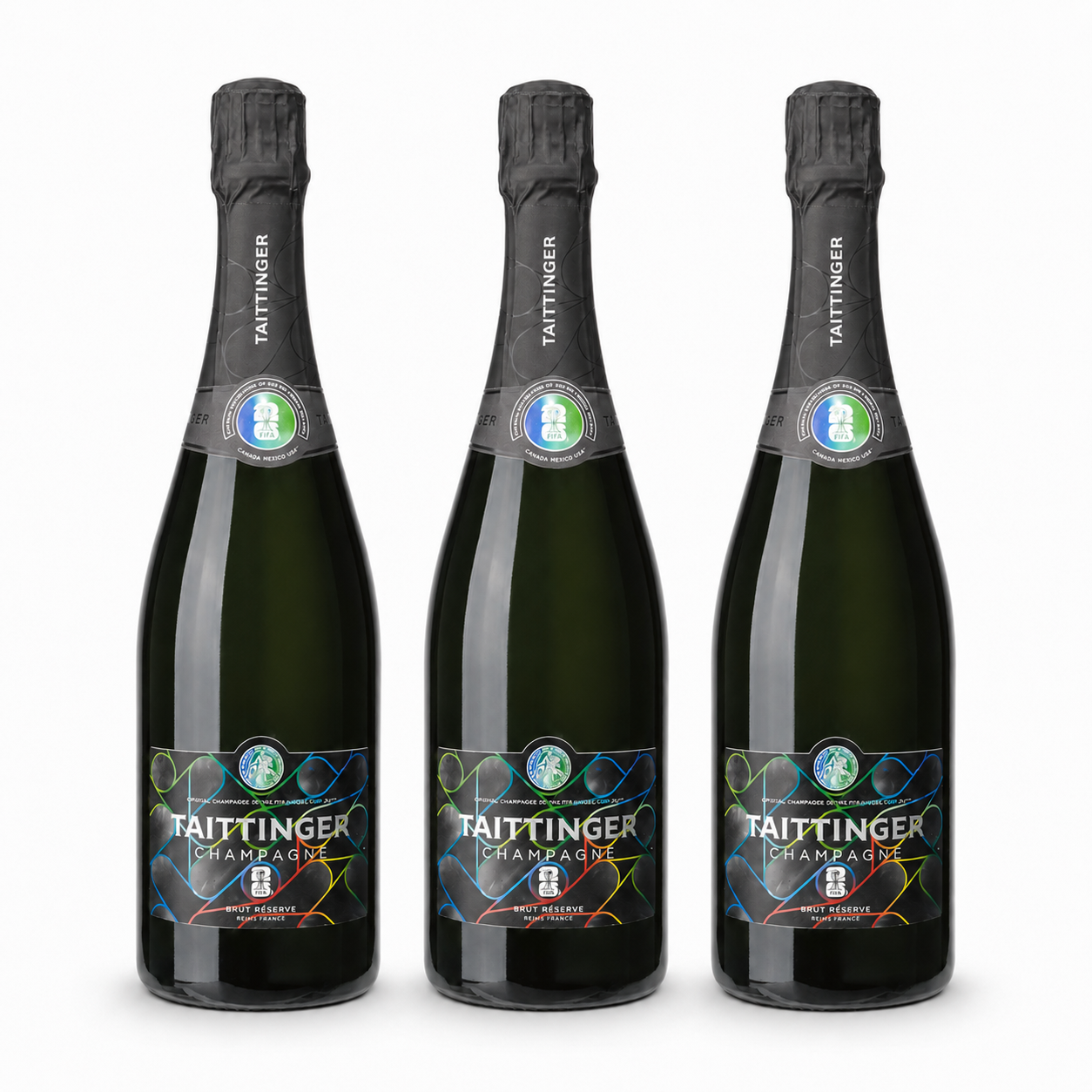 Taittinger Champagne Brut Réserve – FIFA World Cup 26 Edition (Set of 3)