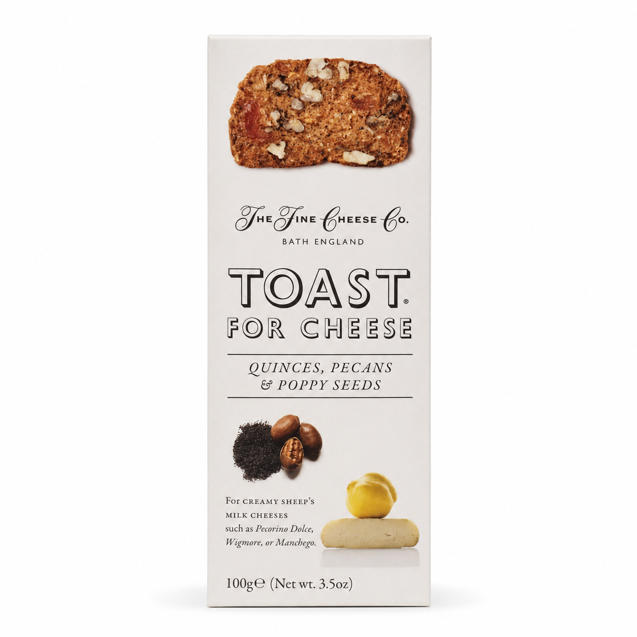 Toast for Cheese - Quinces, Pecans & Poppy Seeds, 100g