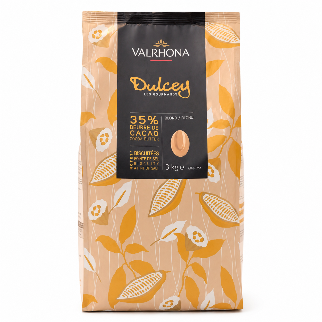 Valrhona Dulcey, Blond Chocolate 35%, 3kg
