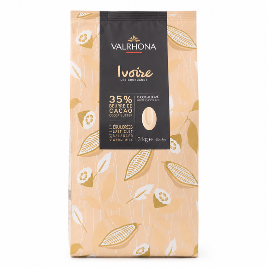 Valrhona Ivoire, White Chocolate 35%, 3kg