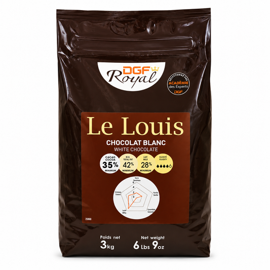 White Chocolate Couverture Le Louis 35%, 3kg
