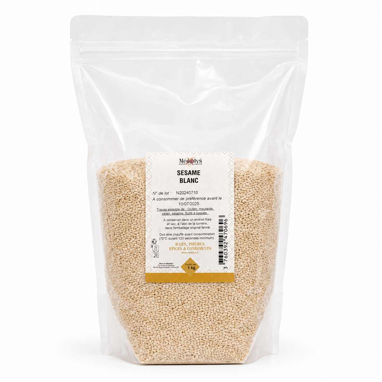 White Sesame Seeds, Médelys 1kg