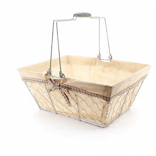 Wire & Linen Market Basket