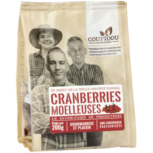 Soft cranberries, Coufidou 200g