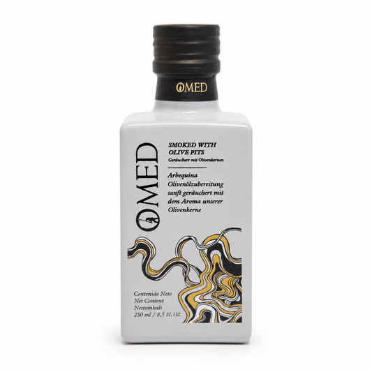Smoked Olive Oil Arbequina, Omed 250ml