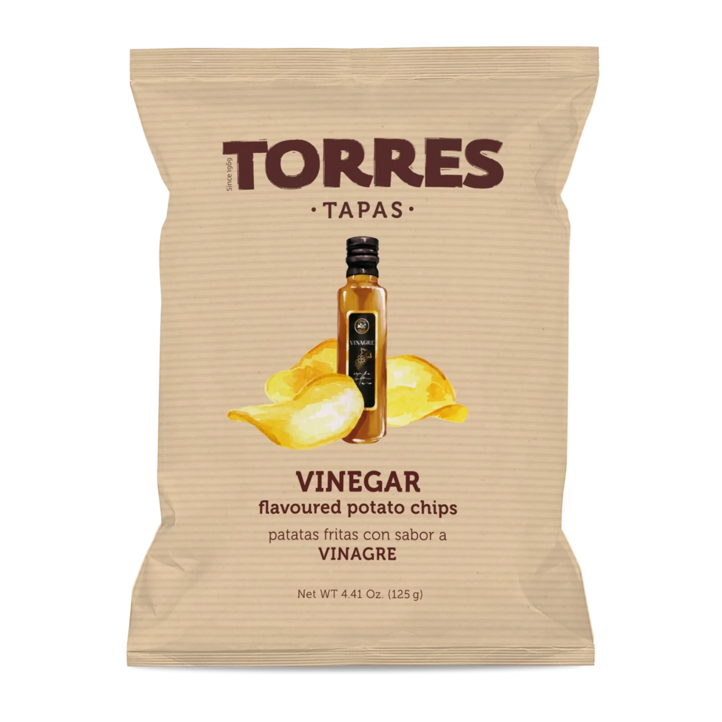 Vinegar Flavoured Potato Chips, 125g
