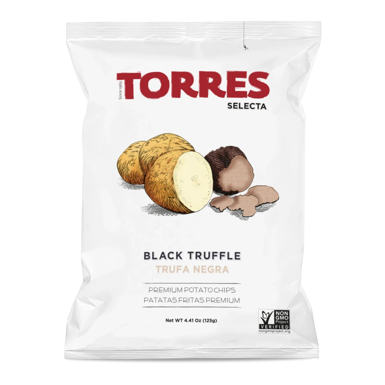 Black Truffle Potato Chips, 125g