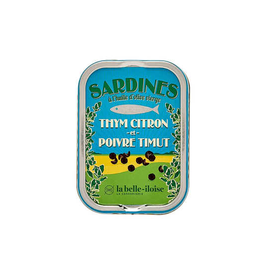 La Belle-Iloise Sardines with Lemon Thyme & Timut Pepper